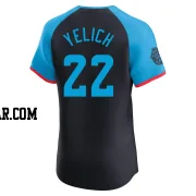 Christian Yelich Men's Milwaukee Brewers Navy Elite National League 2024 All-Star Game Jersey