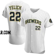 Christian Yelich Men's Milwaukee Brewers White Authentic Alternate Jersey