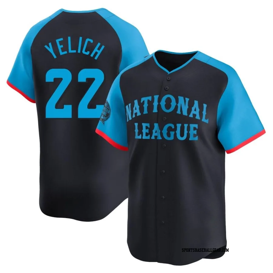 Christian Yelich Youth Milwaukee Brewers Navy Limited National League 2024 All-Star Game Jersey