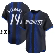 Christin Stewart Men's Detroit Tigers Blue Limited 2024 City Connect Jersey