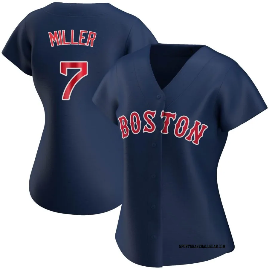 Christopher Miller Women's Boston Red Sox Navy Replica Alternate Jersey