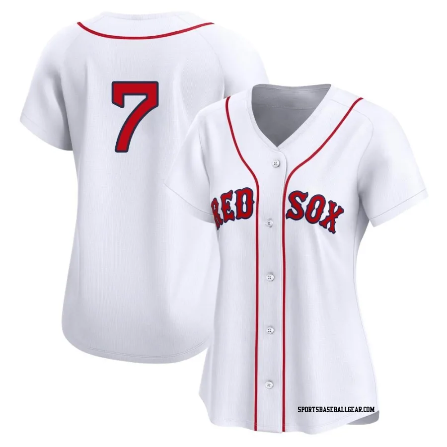Christopher Miller Women's Boston Red Sox White Limited 2nd Home Jersey