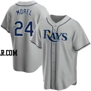 Christopher Morel Men's Tampa Bay Rays Gray Replica Road Jersey