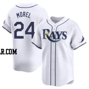 Christopher Morel Men's Tampa Bay Rays White Limited Home Jersey