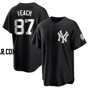 Christopher Veach Men's New York Yankees Black/White Replica Jersey