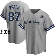 Christopher Veach Men's New York Yankees Gray Replica Road Name 2024 World Series Jersey