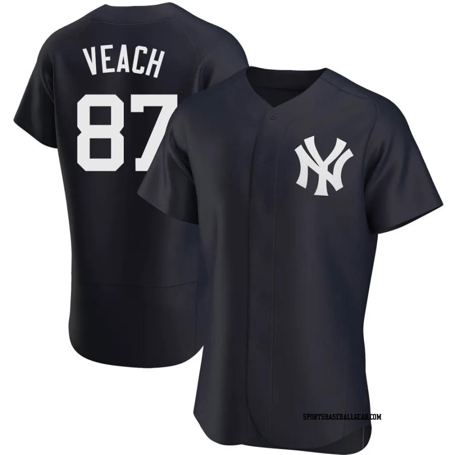 Christopher Veach Men's New York Yankees Navy Authentic Alternate Jersey