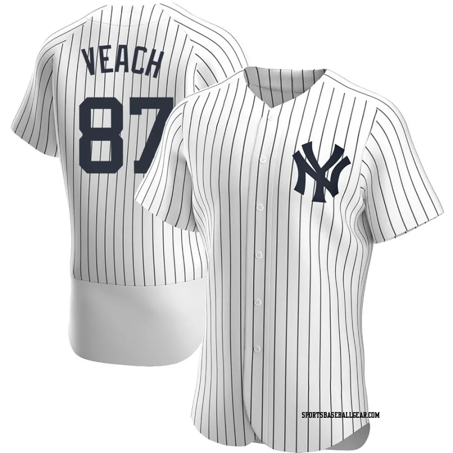 Christopher Veach Men's New York Yankees White Authentic Home Jersey