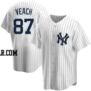 Christopher Veach Men's New York Yankees White Replica Home Jersey