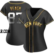 Christopher Veach Women's New York Yankees Black Golden Replica Alternate Jersey