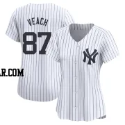 Christopher Veach Women's New York Yankees White Limited Yankee Home Jersey