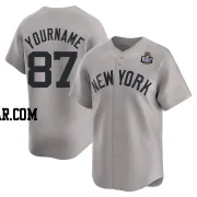 Christopher Veach Youth New York Yankees Gray Limited Away 2024 World Series Jersey