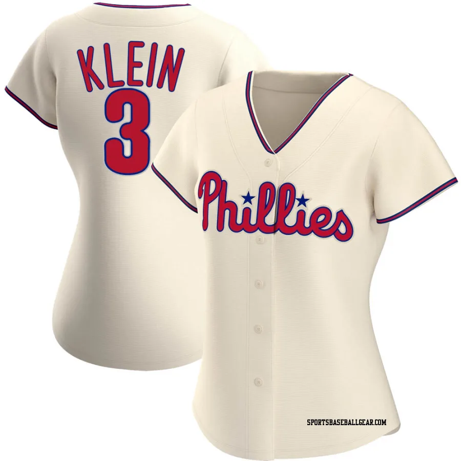 Chuck Klein Women's Philadelphia Phillies Cream Authentic Alternate Jersey
