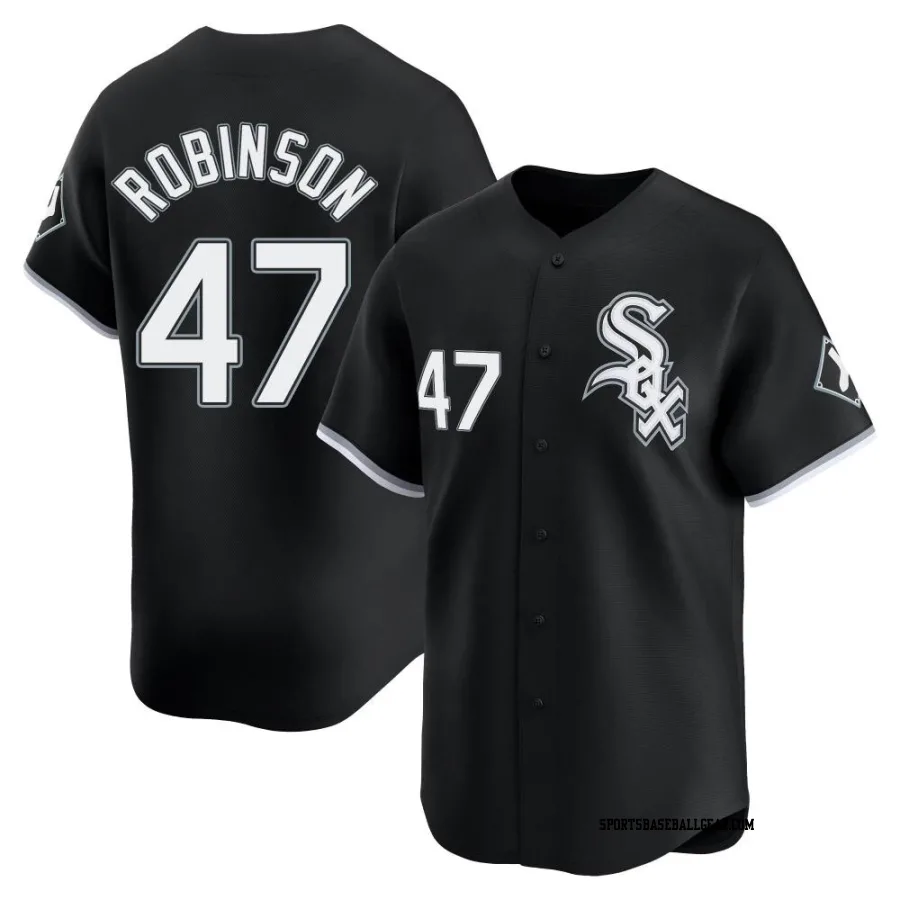 Chuckie Robinson Men's Chicago White Sox Black Limited Alternate Jersey