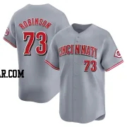 Chuckie Robinson Men's Cincinnati Reds Gray Limited Away Jersey