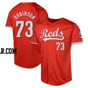 Chuckie Robinson Men's Cincinnati Reds Red Limited Alternate Jersey