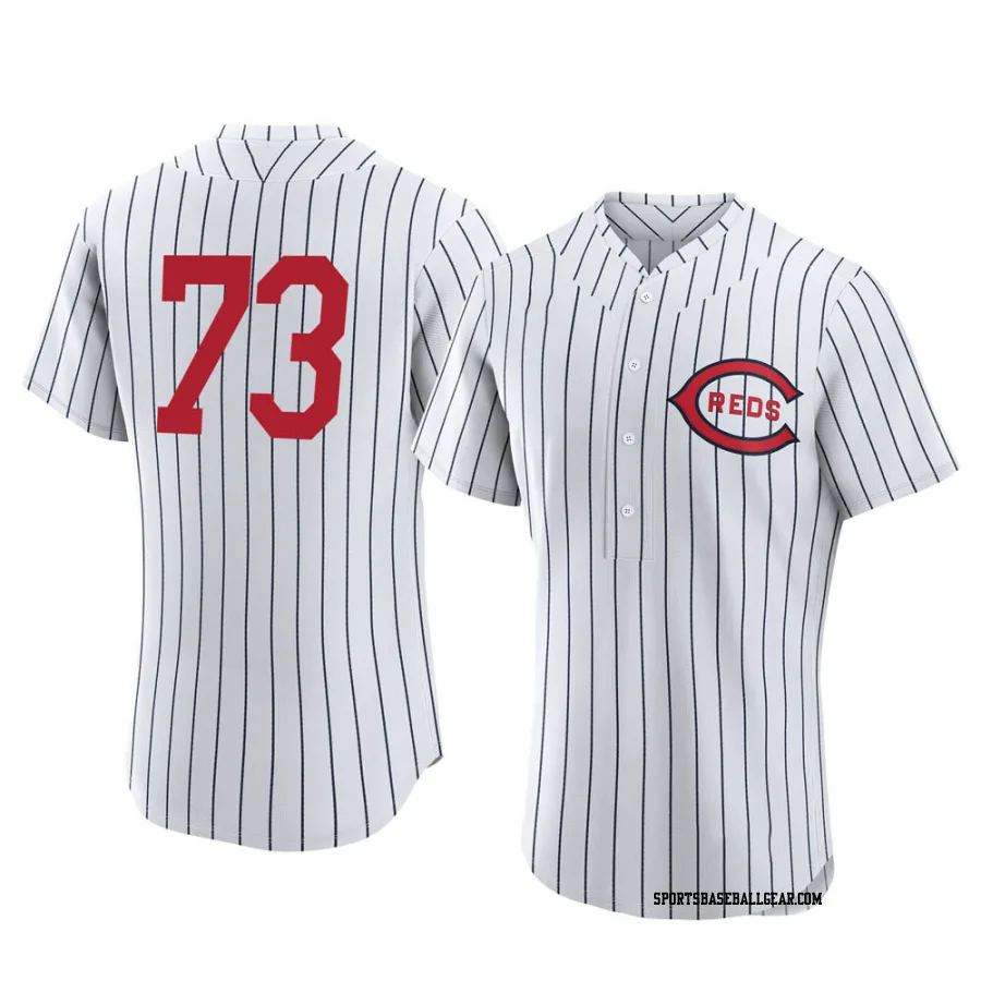 Chuckie Robinson Men's Cincinnati Reds White Authentic 2022 Field Of Dreams Jersey