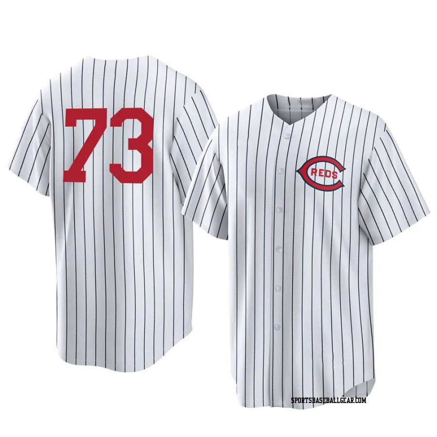 Chuckie Robinson Men's Cincinnati Reds White Replica 2022 Field Of Dreams Jersey