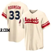 Chuckie Robinson Men's Los Angeles Angels Cream Replica 2022 City Connect Jersey