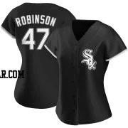 Chuckie Robinson Women's Chicago White Sox Black Authentic Alternate Jersey
