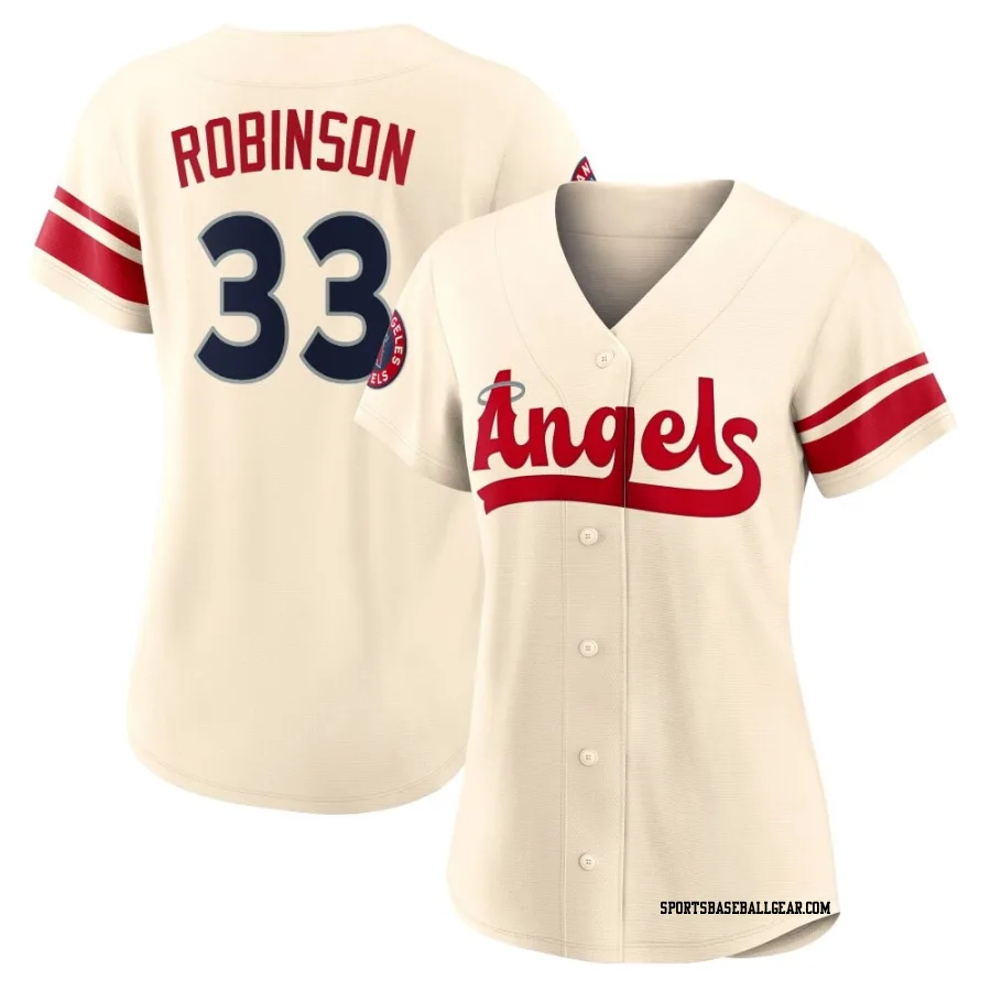 Chuckie Robinson Women's Los Angeles Angels Cream Authentic 2022 City Connect Jersey