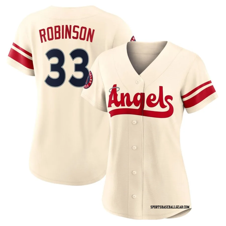 Chuckie Robinson Women's Los Angeles Angels Cream Replica 2022 City Connect Jersey