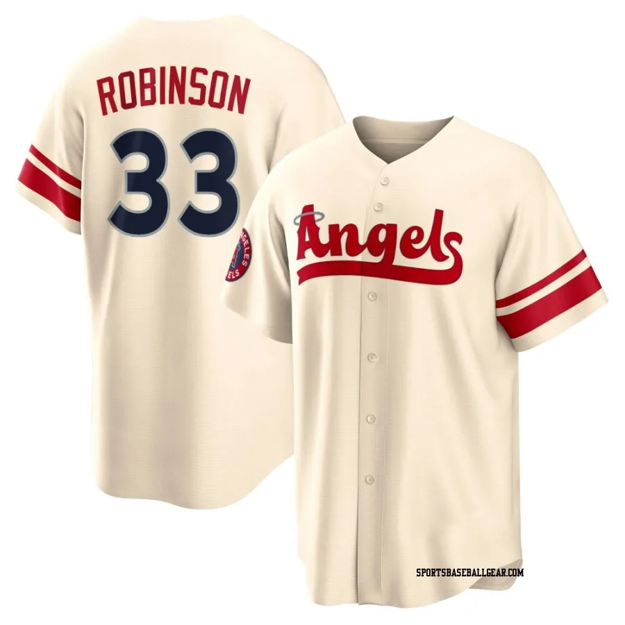 Chuckie Robinson Youth Los Angeles Angels Cream Replica 2022 City Connect Jersey