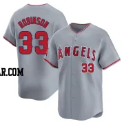 Chuckie Robinson Youth Los Angeles Angels Gray Limited Away Jersey