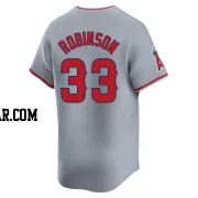 Chuckie Robinson Youth Los Angeles Angels Gray Limited Away Jersey