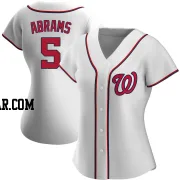 CJ Abrams Women's Washington Nationals White Replica Home Jersey