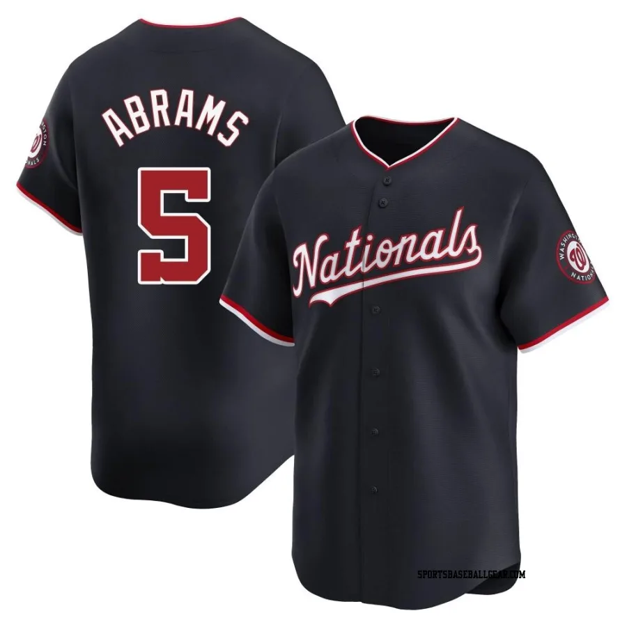 CJ Abrams Youth Washington Nationals Navy Limited Alternate Jersey