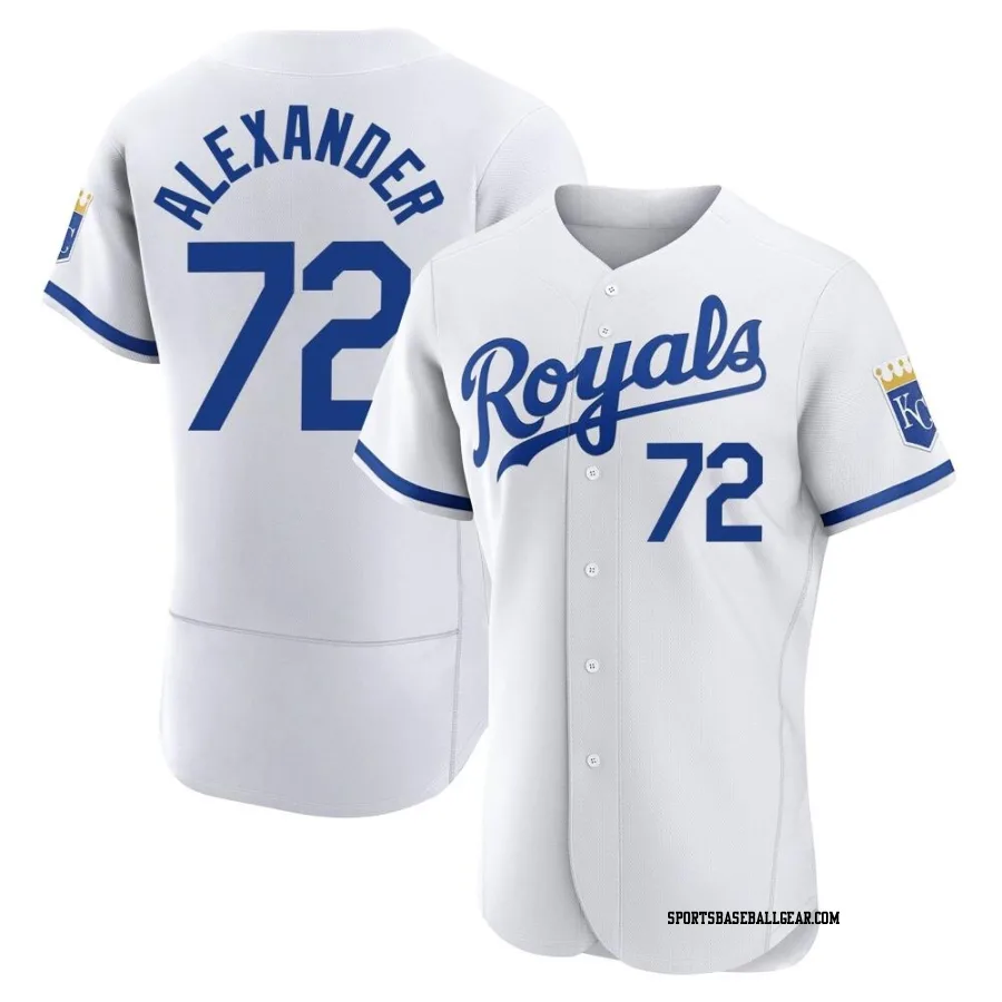 CJ Alexander Men's Kansas City Royals White Authentic 2022 Home Jersey