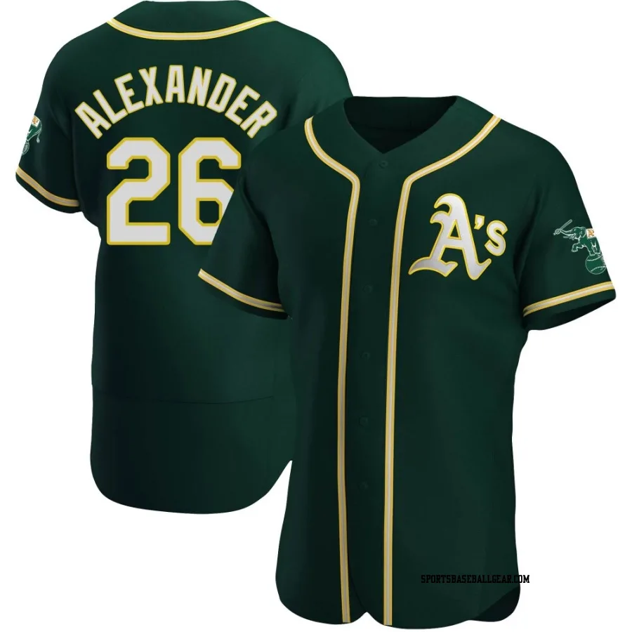 CJ Alexander Men's Oakland Athletics Green Authentic Alternate Jersey