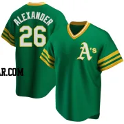 CJ Alexander Men's Oakland Athletics Green Replica R Kelly Road Cooperstown Collection Jersey