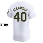 CJ Alexander Men's Oakland Athletics White Elite Home Jersey