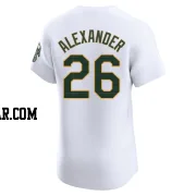CJ Alexander Men's Oakland Athletics White Elite Home Jersey