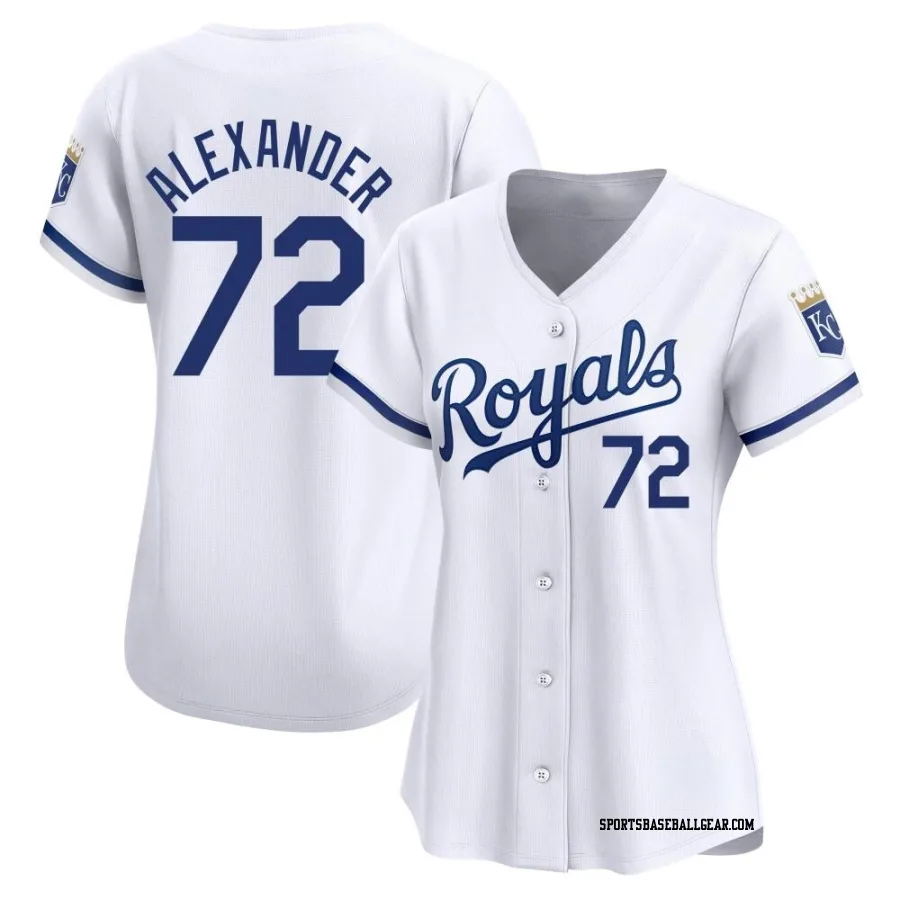 CJ Alexander Women's Kansas City Royals White Limited Home Jersey