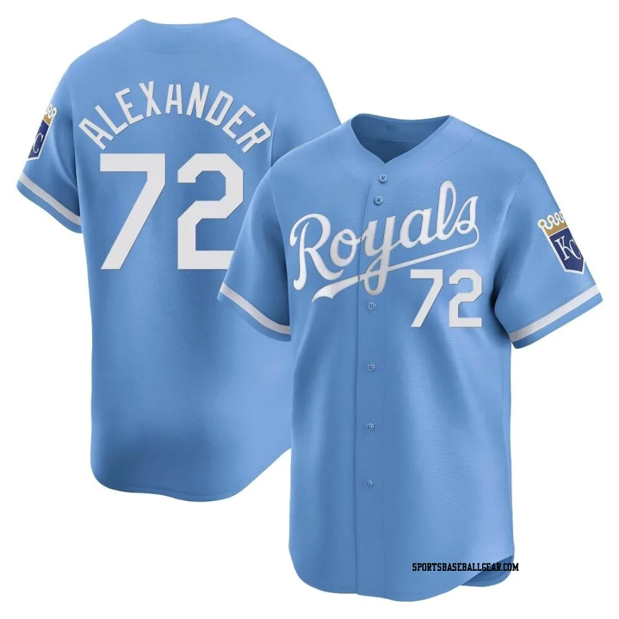 CJ Alexander Youth Kansas City Royals Light Blue Limited Alternate Jersey