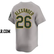 CJ Alexander Youth Oakland Athletics Gray Limited Away Jersey