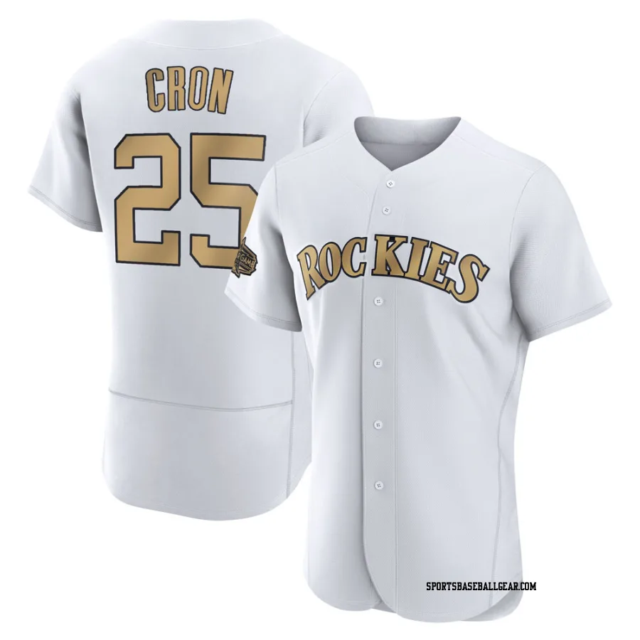 C.J. Cron Men's Colorado Rockies White Game Authentic 2022 All-Star Jersey