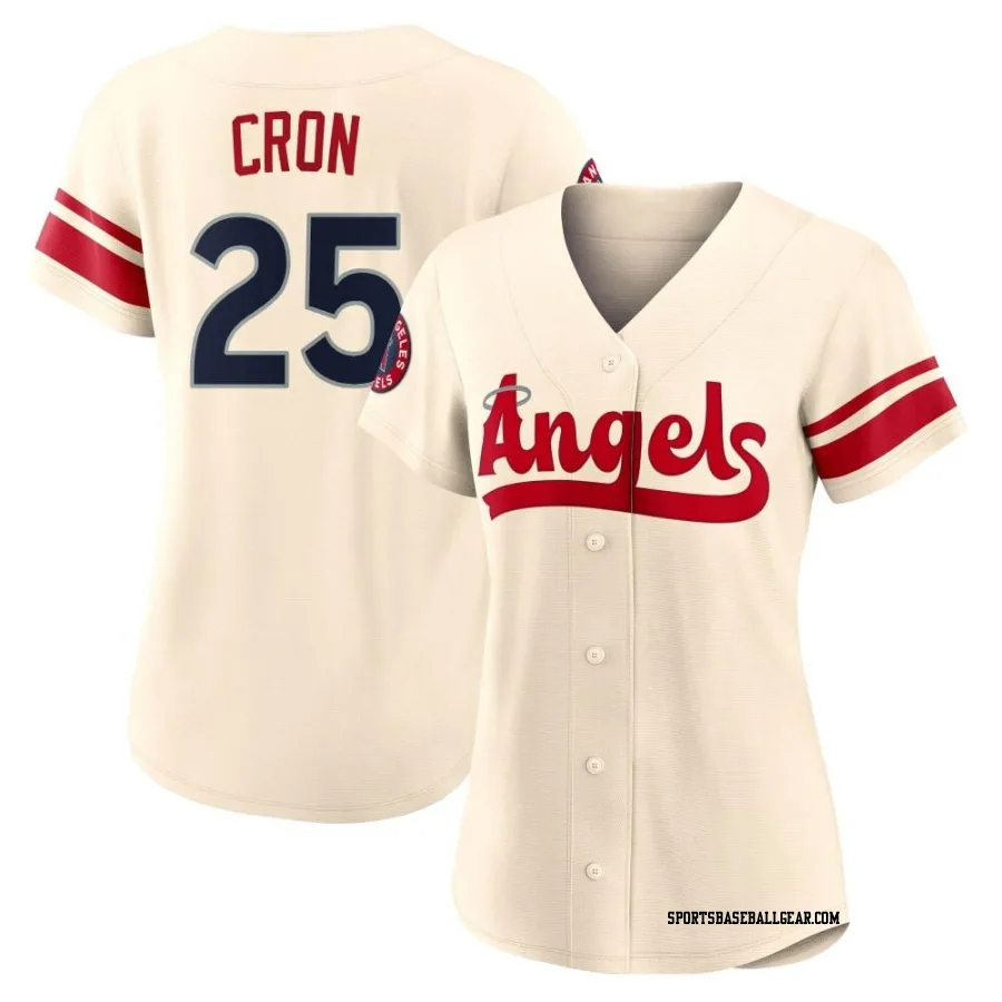 C.J. Cron Women's Los Angeles Angels Cream Authentic 2022 City Connect Jersey