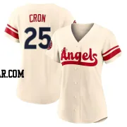 C.J. Cron Women's Los Angeles Angels Cream Replica 2022 City Connect Jersey