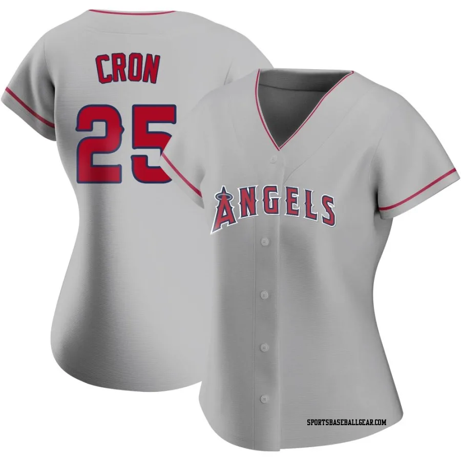 C.J. Cron Women's Los Angeles Angels Replica Silver Road Jersey