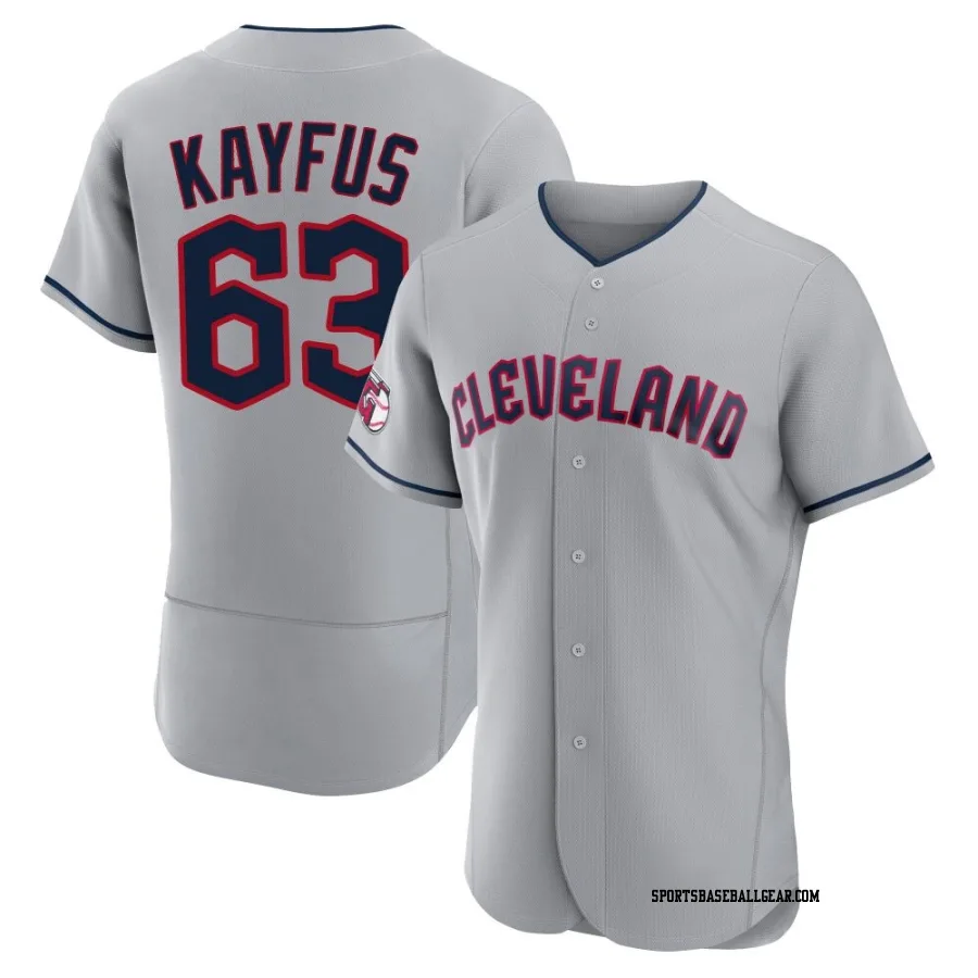 CJ Kayfus Men's Cleveland Guardians Gray Authentic Road Jersey