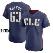 CJ Kayfus Men's Cleveland Guardians Navy Elite 2024 City Connect Jersey