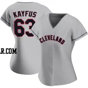 CJ Kayfus Women's Cleveland Guardians Gray Replica Road Jersey