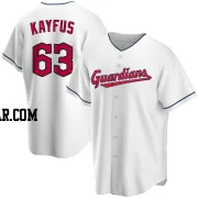 CJ Kayfus Youth Cleveland Guardians White Replica Home Jersey