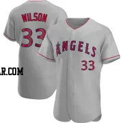 C.J. Wilson Men's Los Angeles Angels Gray Authentic Road Jersey