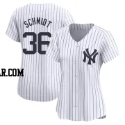 Clarke Schmidt Women's New York Yankees White Limited Yankee Home Jersey