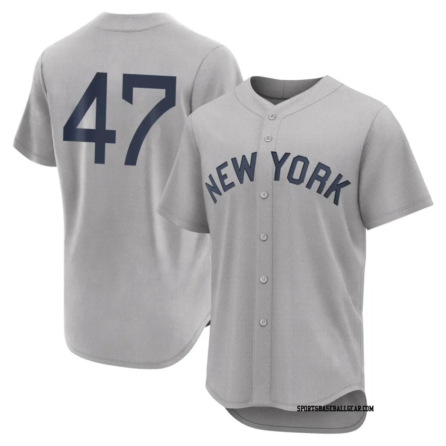 Clayton Andrews Men's New York Yankees Gray Authentic 2021 Field of Dreams Jersey